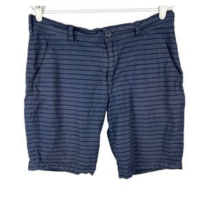 Express men’s size 31 blue striped shorts preppy vacation casual cotton